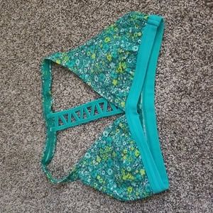EUC Athleta floral bikini top